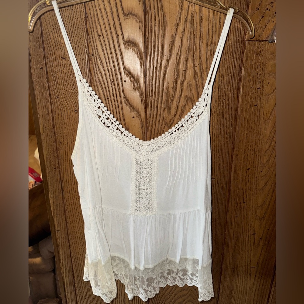 🤍 Full Tilt White Lace Shirt 🤍